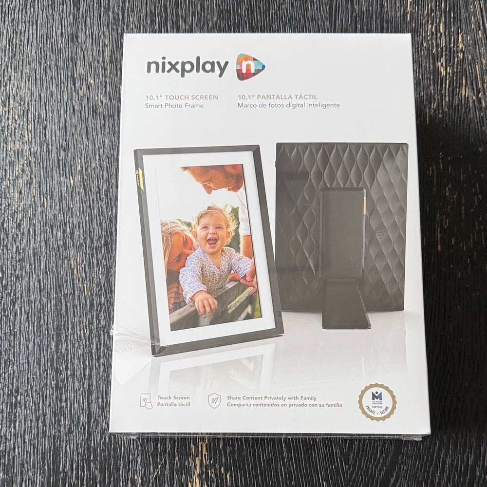 10.1" Touch Screen Nixplay Smart Photo Frame - Black